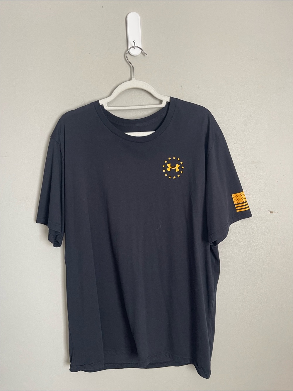 UNDER ARMOUR Black USA FREEDOM Short-Sleeve Tee Sz XXL